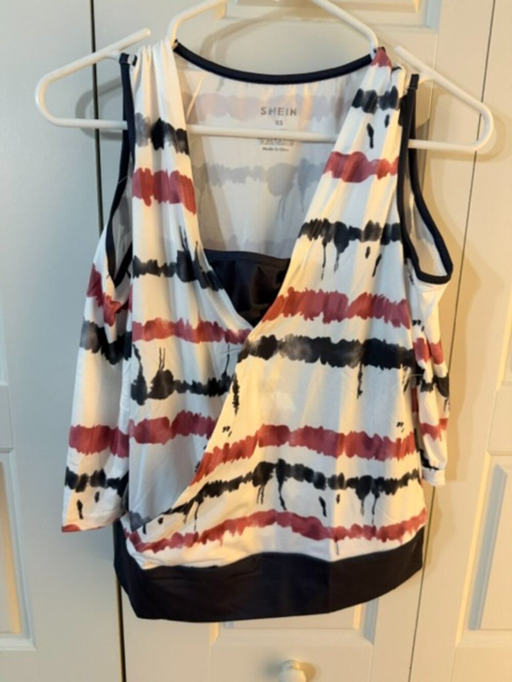 Shein XS Shirt with shoulders open
